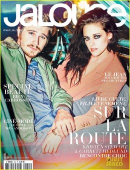 Kristen Stewart y Garrett Hedlun en la portada de 'Jalous'