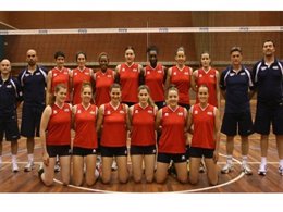 Selección Española De Voleibol Femenino Con Hervás 