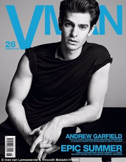 Andrew Garfiel en la portada de 'V Man'