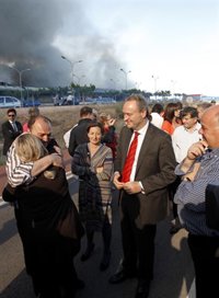 Fabra asegura que la empresa Fontestad, tras el incendio, sabe "sobreponerse y salir con más fuerza"