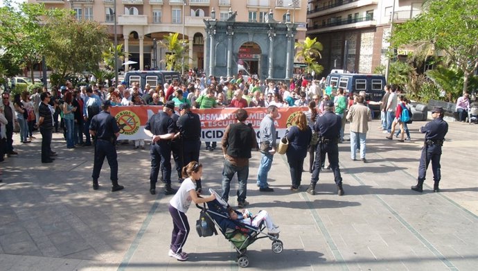 Momento De La Protesta.