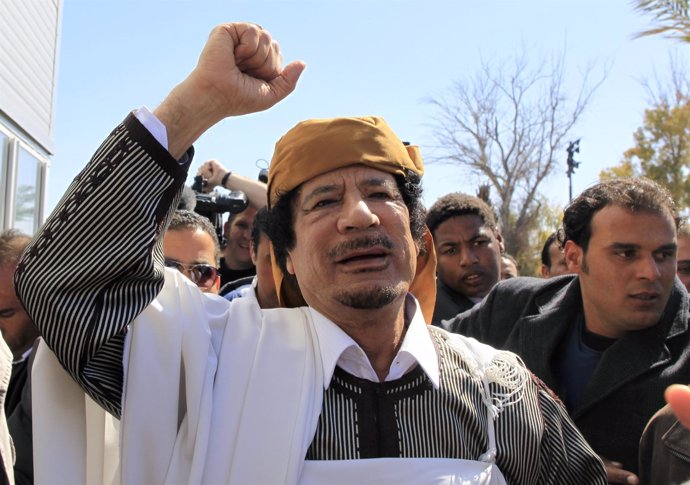 El Exlíder Libio, Muamar Gadafi