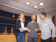 Marta Pardo, Rafa Pérez Y Alberto Andrés En La Presentación De La Exposición