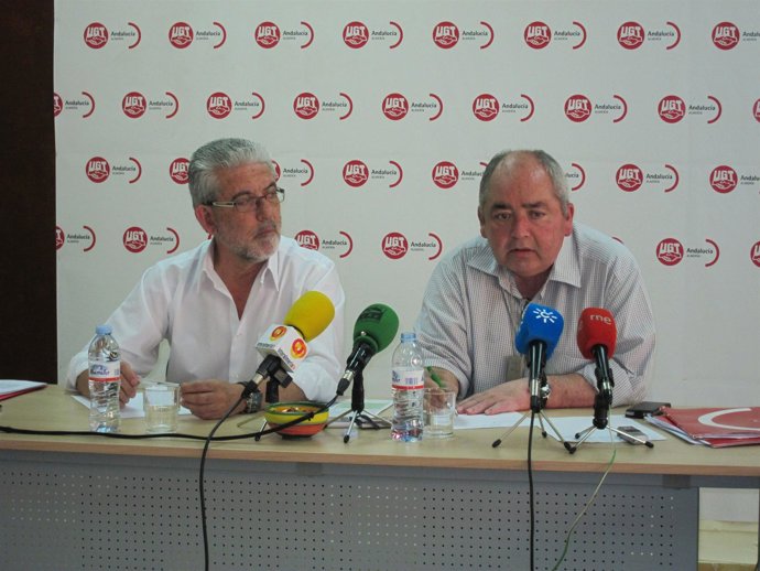 El Secretario De UGT-A, Manuel Pastrana, En Rueda De Prensa En Almería 
