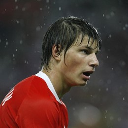 El jugador de Rusia Andrei Arshavin