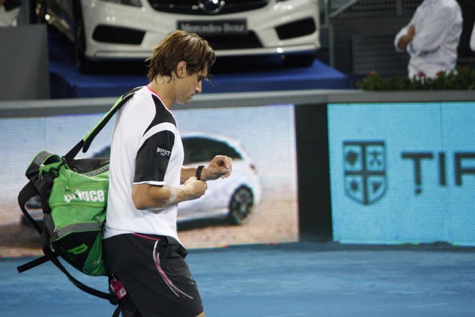 David Ferrer Tras Caer Con Federer En El Mutua Madrid Open