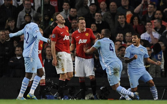 Gol De Kompany En El Manchester City - Manchester United
