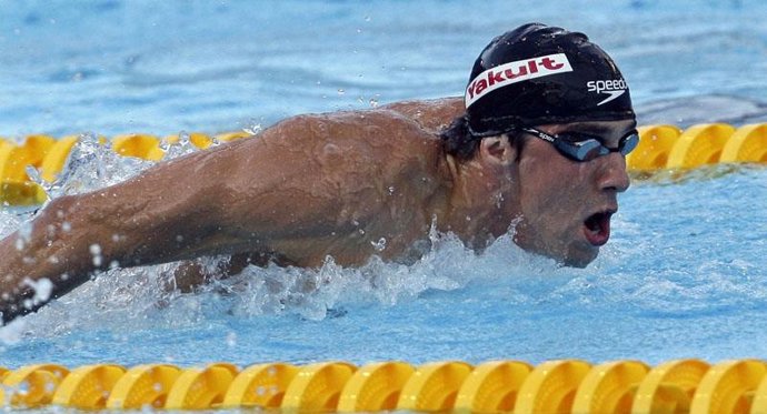 El nadador estadounidense Michael Phelps 
