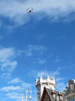 Toma De Imágenes Aéreas En El Palacio De La Magdalena