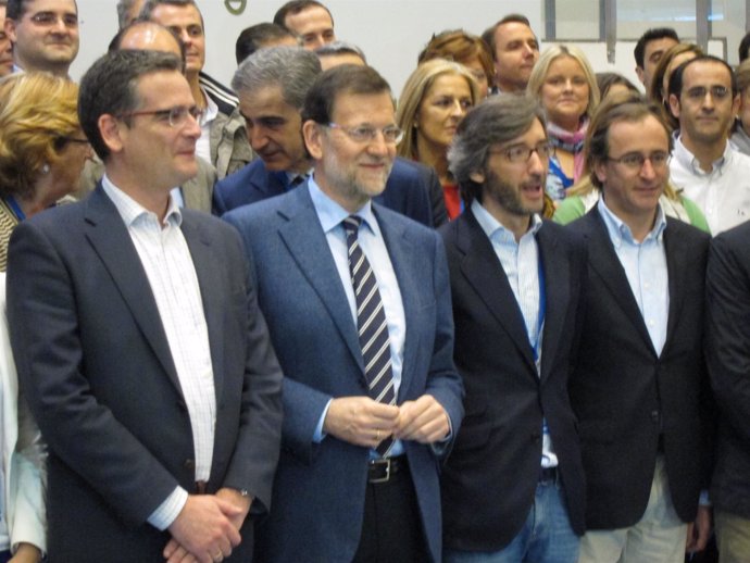 Mariano Rajoy, Antonio Basagoiti, Iñaki Oyarzábal Y Alfonso Alonso