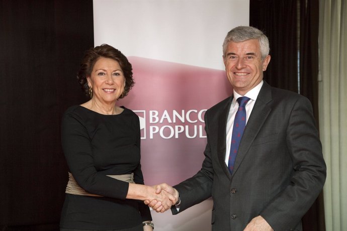 Magdalena Álvarez Y Ángel Rivera, Director De Negocio Del Banco Popular