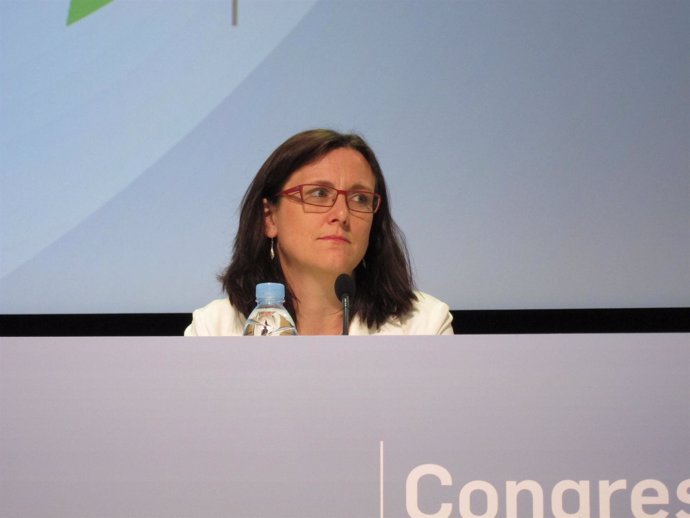 La Comisaria Europea De Interior, Cecilia Malmström