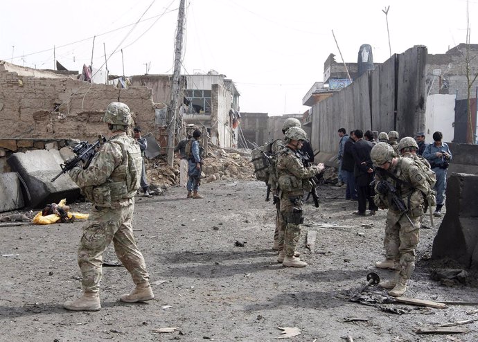 Soldados De EEUU En La Provincia Afgana De Kandahar