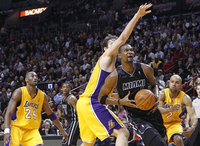 Pau Gasol, Bryant, Fisher Y Bosh, Lakers-Heat