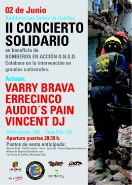 Cartel Del Concierto De Bomberos En Acción