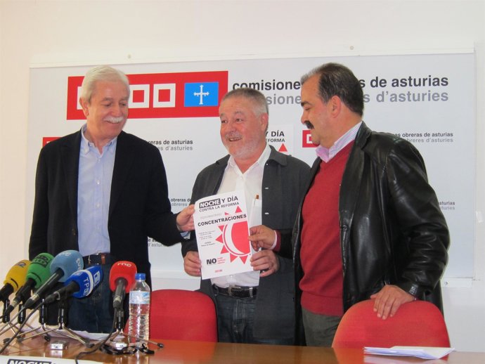 Secretarios Generales De UGT, CCOO Y USO, En Rueda De Prensa