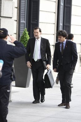 Rajoy Llega Al Congresu De Los Diputados