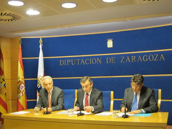 Modesto Lobón, Luis María Beamonte Y Arturo Aliaga.