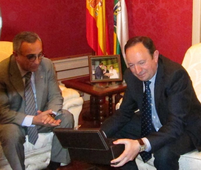 El Presidente Del COE, Alejandro Blanco, Y El Presidente De La Rioja, Pedro Sanz