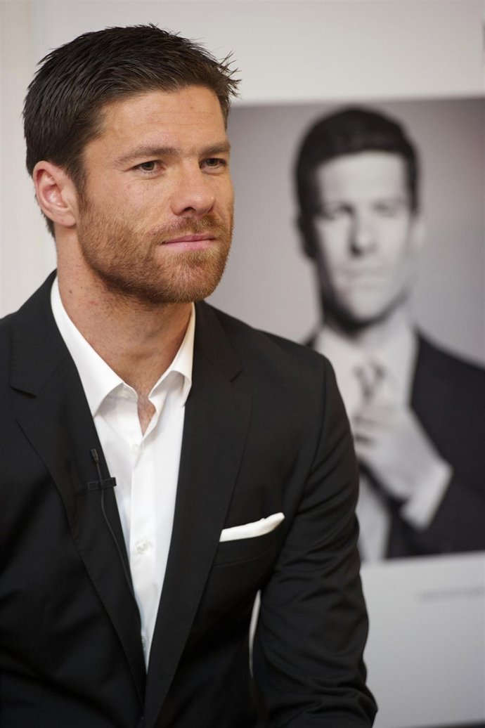 Xabi Alonso en la presentación de Hugo Boss