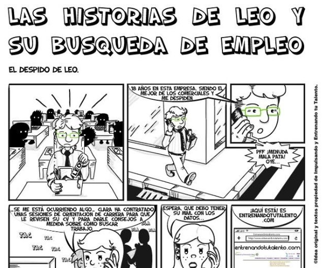 Primera Viñeta De Un Cómic Sobre El Paro