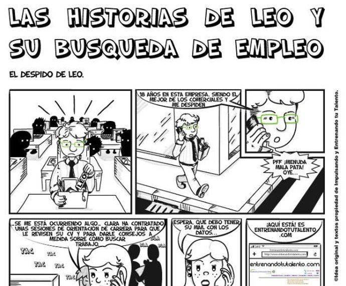 Primera Viñeta De Un Cómic Sobre El Paro