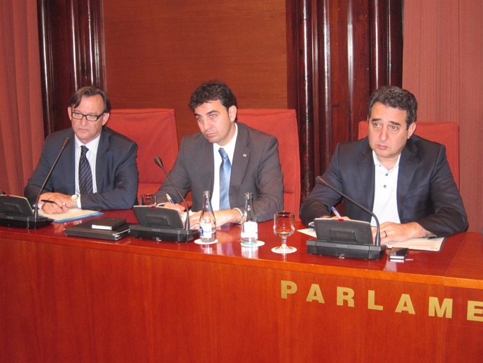 Josep Maria Vila D'abadal, Marc Pifarré (ACM) Y Manuel Bustos (FMC)