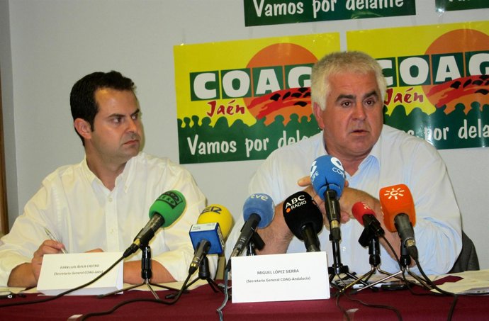 Los Líderes De COAG En Jaén Y Andalucía, Juan Luis Ávila Y Miguel López.