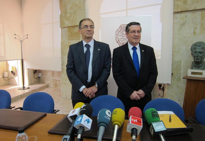 Galindo Y El Rector De La Universidad De Alicante