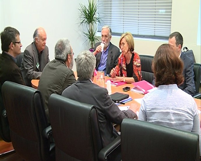 Rosa Díez se reúne con Toxo y Méndez 