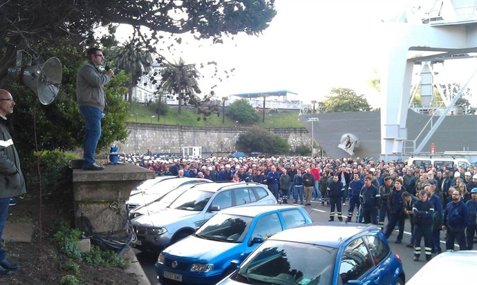 Asamblea en Navantia en Ferrol