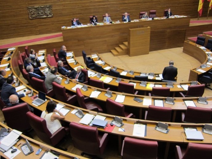 El Hemiciclo De Las Corts Durante La Sesión De Control