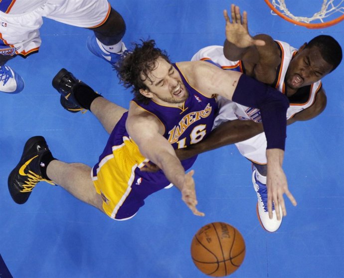 Pau Gasol Ibaka, Lakers-Thunder
