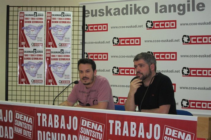 Unai Sordo Y Santi Martínez (CC.OO.)