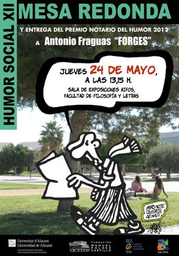 Cartel Sobre La Mesa Redonda En La Que Participará Forges