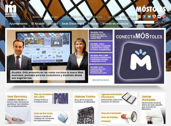 Página Web Del Ayuntamiento De Móstoles 