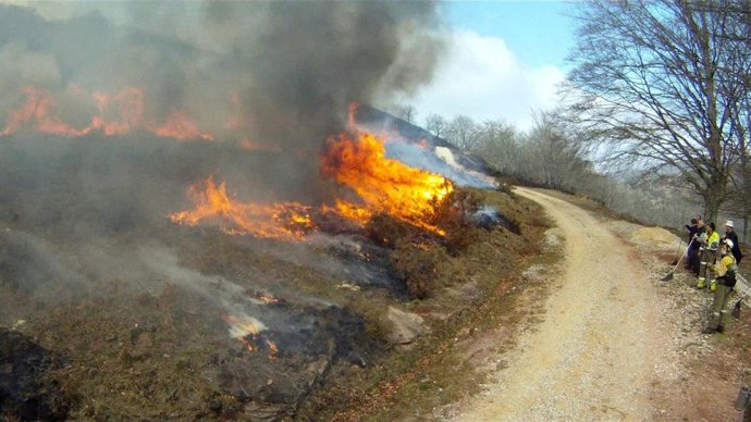 Supervisión De Una De Las Quemas Controladas.