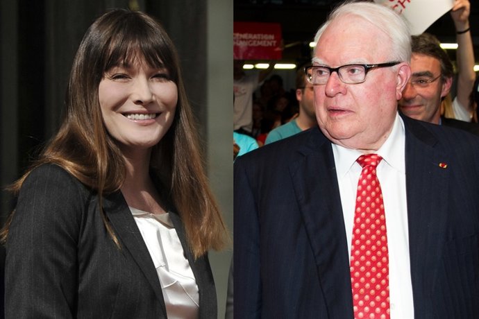 Carla Bruni y Laurent Fabious