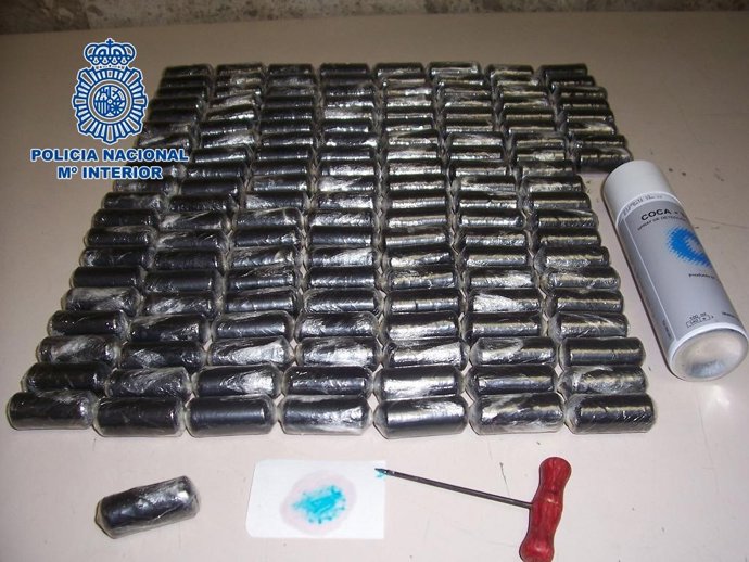 Un Kilogramo De Cocaína Intervenida A Los Detenidos