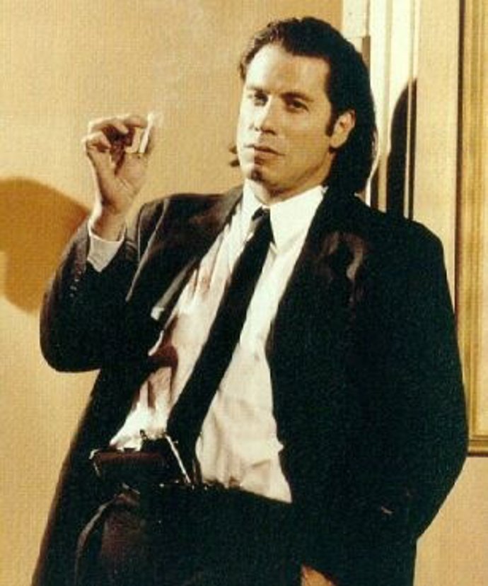 John Travolta en una escena de Pulp Fiction