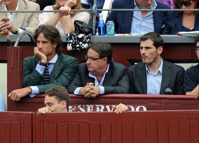 Iker Casillas y Feliciano López en Las Ventas                  