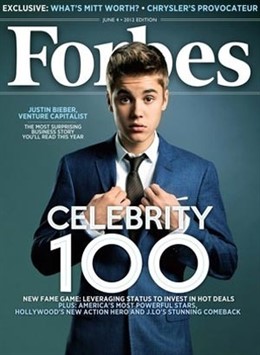 Justin Bieber para Forbes