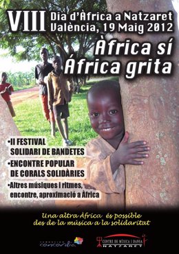 Cartel Del VIII Día De África En Nazaret.