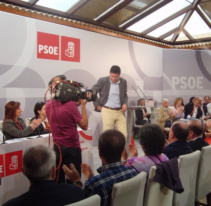 Óscar López En El Congreso Del PSOE De Segovia