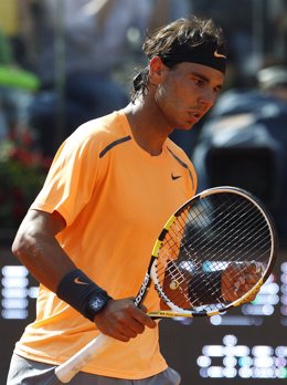 Nadal Celebra El Pase A La Final De Roma Tras Imponerse A Ferrer