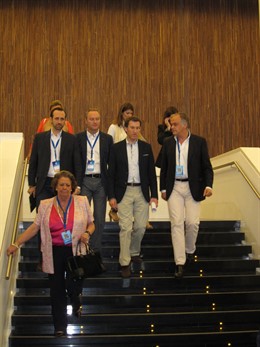 González Pons, Feijóo, Fabra, Bauzá Y Barberá, A Su Llegada Al Congreso