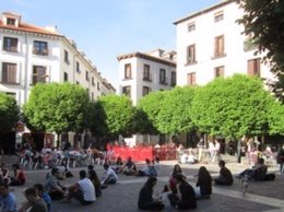 Plaza De San Ildefonso De Madrid