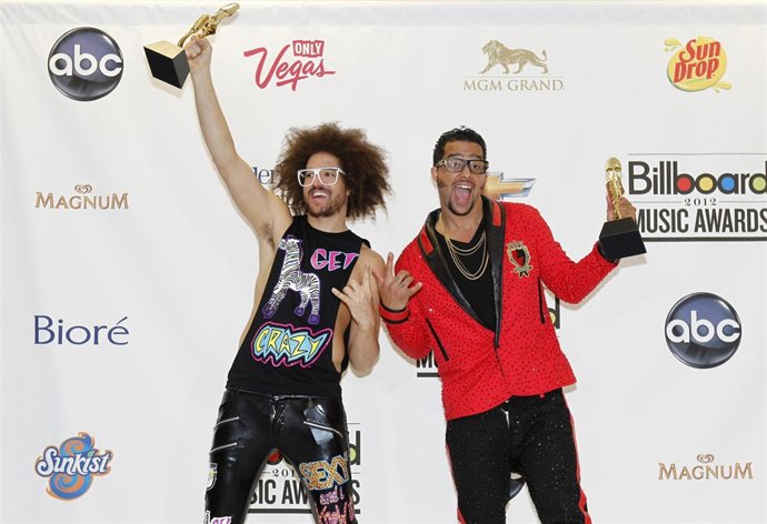 El dúo LMFAO en la entrega de los Billboard Music Awards