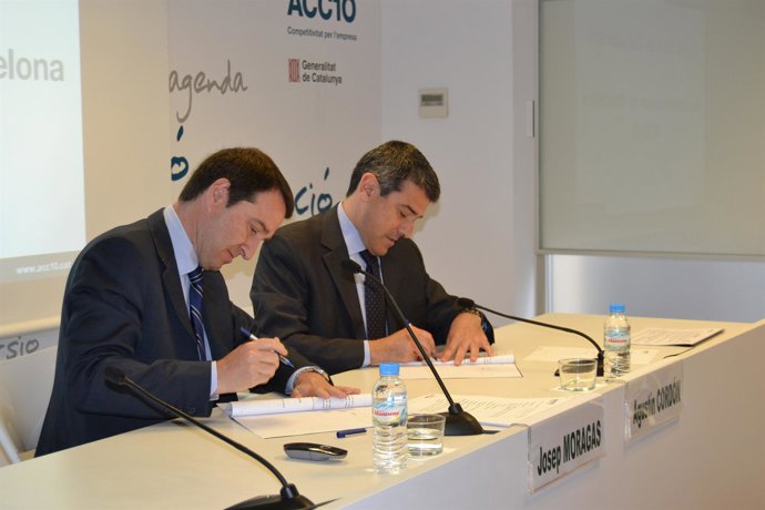 Josep Moragas Y Agustín Cordón Firman El Convenio De Colaboración
