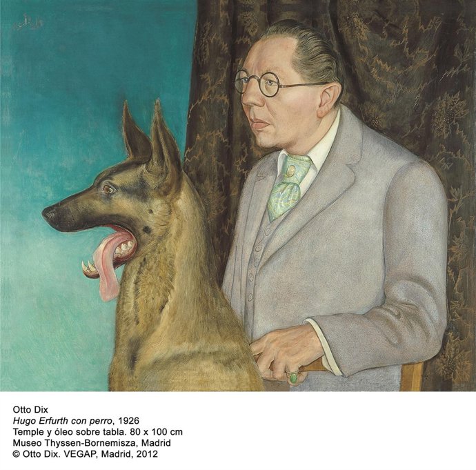 Hugo Erfurth Con Perro De Otto Dix